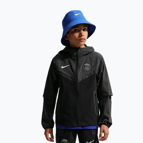Dětská fotbalová bunda Nike Paris Saint-Germain Tech Full Zip black/anthracite/white