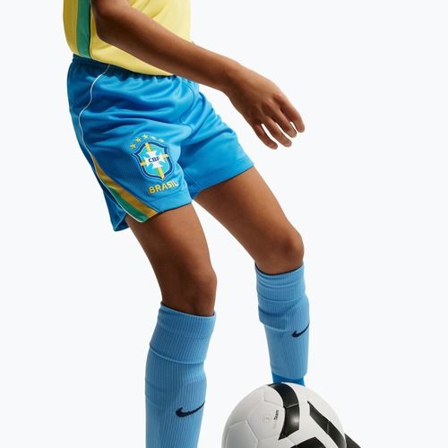 Dětské fotbalové šortky Nike Brazil 2026 Stadium Home Soccer Replica light photo blue/light mint/white