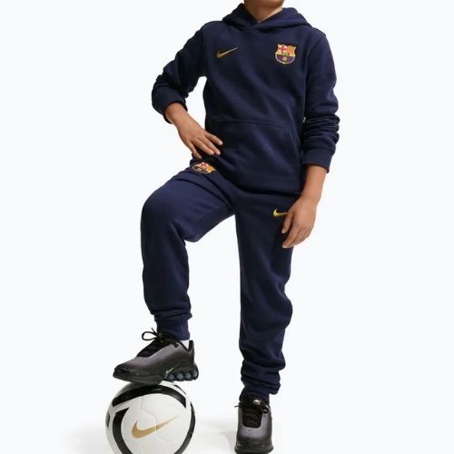 Dětské kalhoty Nike FC Barcelona Club Jogger blackened blue/mineral yellow