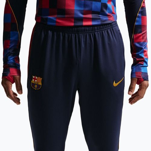 Pánské fotbalové kalhoty Nike FC Barcelona Strike Dri-Fit blackened blue/noble red/yellow