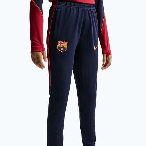 Dětské fotbalové kalhoty Nike FC Barcelona Strike Dri-Fit blackened blue/noble red/yellow