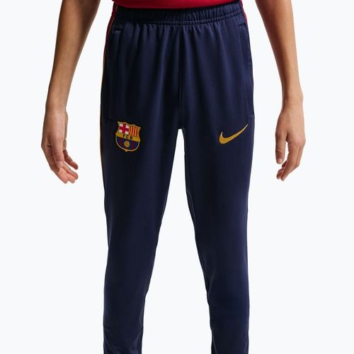 Dětské fotbalové kalhoty Nike FC Barcelona Strike Dri-Fit blackened blue/noble red/yellow
