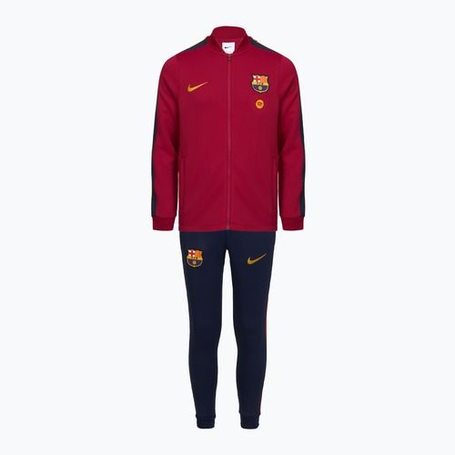 Dětská fotbalová tepláková souprava Nike FC Barcelona Strike Dri-Fit Soccer Knit noble red/blackened blue
