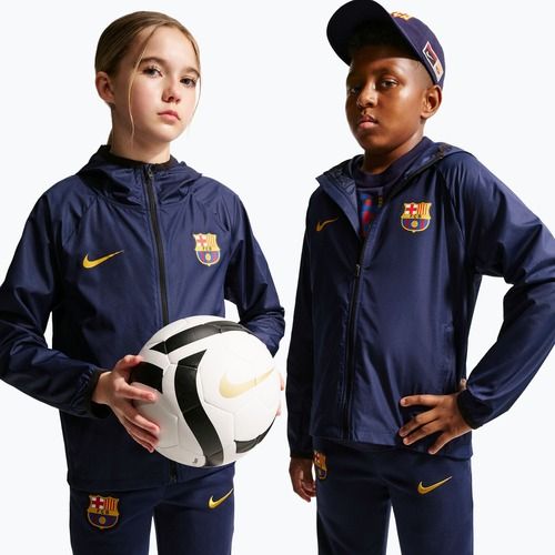 Dětská fotbalová bunda Nike FC Barcelona Academy Pro blackened blue/black/mineral yellow