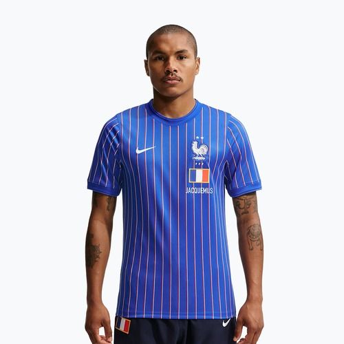 Pánské fotbalové tričko Nike FFF Academy Pro Pre-Match game royal/university red/white