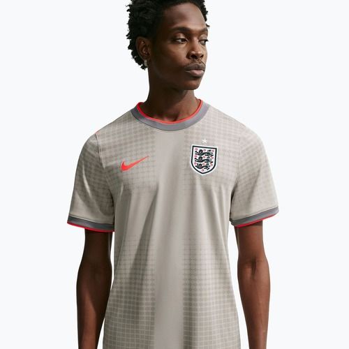 Pánské fotbalové tričko Nike England Academy Pro Pre-Match pewter grey/bright crimson
