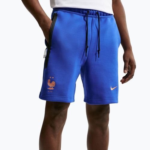 Pánské fotbalové šortky Nike FFF Tech Fleece game royal/metallic copper