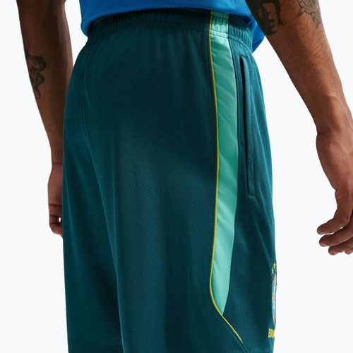 Pánské fotbalové šortky Nike Brazil Strike geode teal/light mint/midwest gold