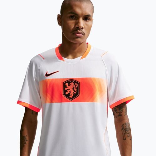 Pánské fotbalové tričko Nike Netherlands 2026 Stadium Away white/hyper crimson/black