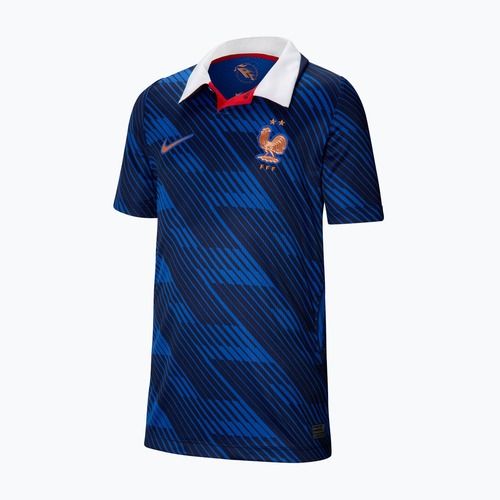 Dětské fotbalové tričko Nike FFF 2026 Stadium Home game royal/metallic copper