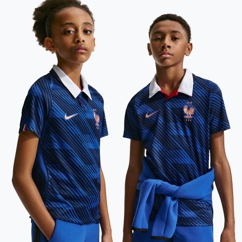 Dětské fotbalové tričko Nike FFF 2026 Stadium Home game royal/metallic copper