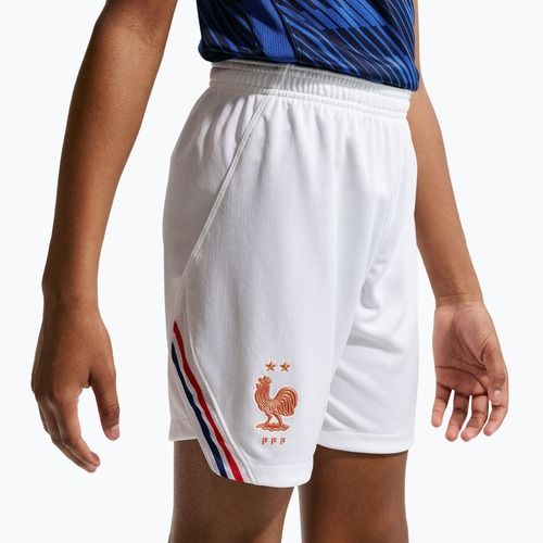 Dětské fotbalové šortky Nike FFF 2026 Stadium Home white/metallic copper