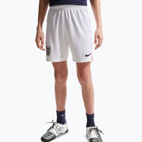 Dětské fotbalové šortky Nike England 2026 Stadium Home white/speed red/obsidian/obsidian