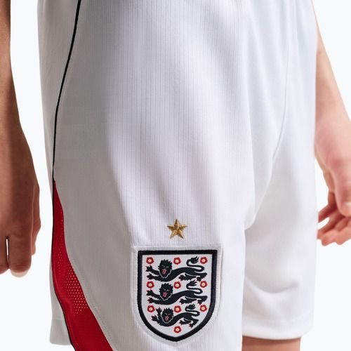 Dětské fotbalové šortky Nike England 2026 Stadium Home white/speed red/obsidian/obsidian