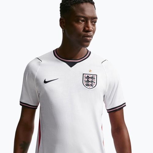 Pánské fotbalové tričko Nike England 2026 Stadium Home white/speed red/obsidian/obsidian