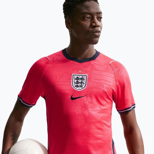 Pánské fotbalové tričko Nike England 2026 Stadium Away speed red/obsidian/white/obsidian
