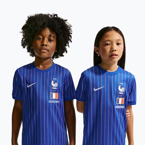 Dětské fotbalové tričko Nike France Pre-Match game royal/university red/white