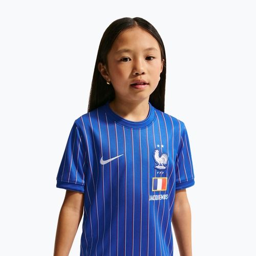 Dětské fotbalové tričko Nike France Pre-Match game royal/university red/white