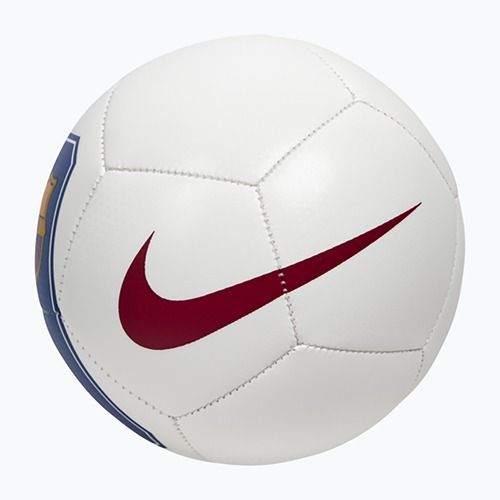Míč na minifotbal Nike Skills FC Barcelona white/cardinal red size 1