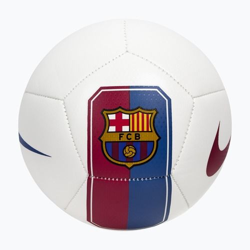 Míč na minifotbal Nike Skills FC Barcelona white/cardinal red size 1