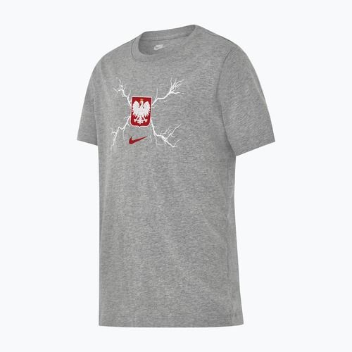 Dětský fotbalový dres Nike Graphic Poland tmavě šedá melírovaná