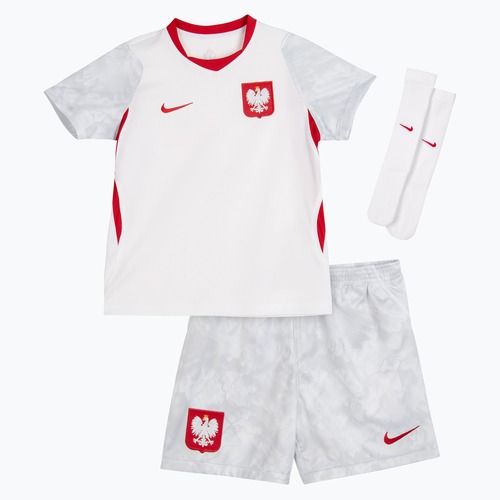 Dětská fotbalová sada Nike Dri-Fit Poland Stadium Home Kit white/field silver