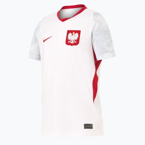 Dětské fotbalové tričko Nike Dri-Fit Poland Stadium Home 2026 white/field silver
