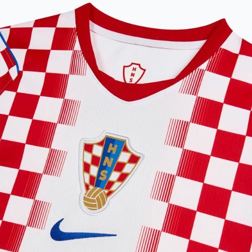 Pánské fotbalové tričko Nike Dri-Fit Croatia Stadium Home 2026 white/university red