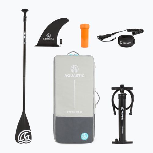 Sada paddleboard SUP nafukovací AQUASTIC Perth 10'8" allround green