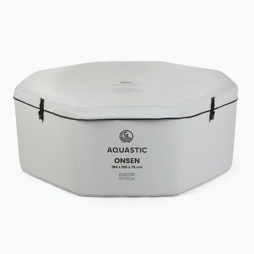 Nafukovací bazén AQUASTIC ONSEN drop stitch 1400 l 186 cm šedý