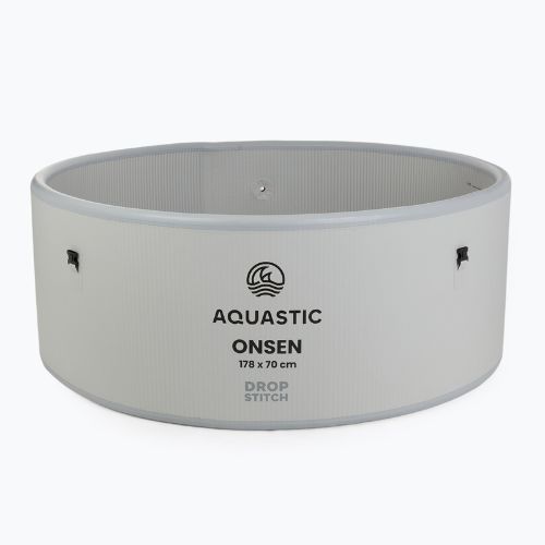 Bazén nafukovací AQUASTIC ONSEN drop stitch 1200 l 178 cm šedý