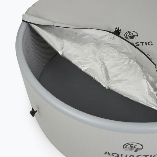 Bazén nafukovací AQUASTIC ONSEN drop stitch 1200 l 178 cm šedý