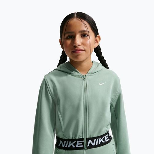 Dětská mikina Nike Pro Fleece Dri-Fit Full-Zip steam/steam/black/white