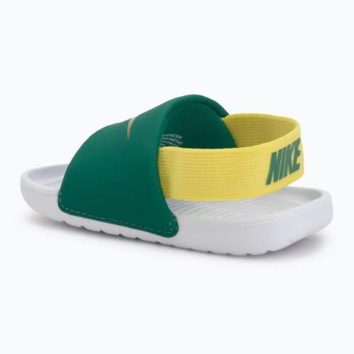 Dětské pantofle Nike Kawa malachite/sonic yellow