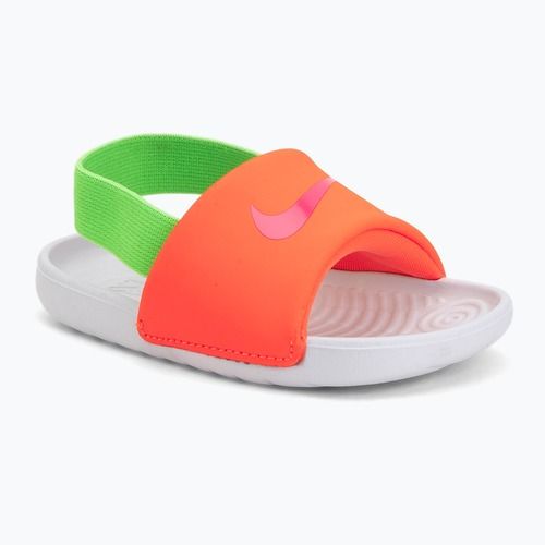 Dětské pantofle Nike Kawa total orange/green strike