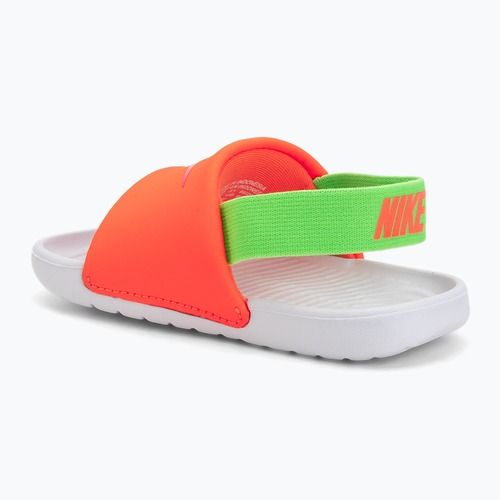 Dětské pantofle Nike Kawa total orange/green strike