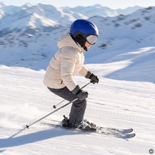 Dětská lyžařská helma ATTABO Avens 3.0 Jr Visor ERT Niebieski