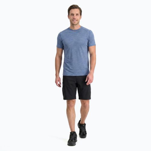 Pánské termoregulační tričko WOOLCANO Merino 100% TEE0546 modré