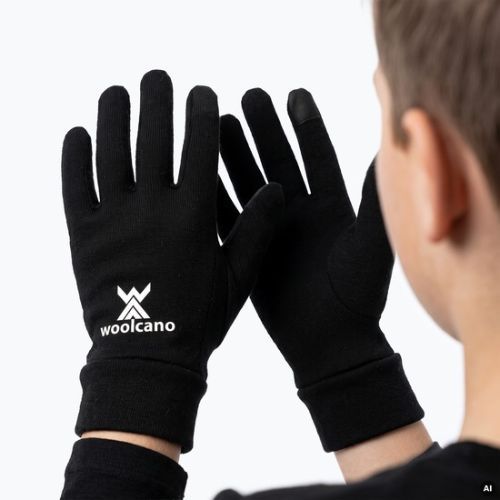 Dětské rukavice Woolcano GLV1105 Czarny