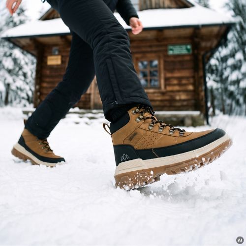 Pánské sněhule KADVA CANTYO MID WP Brown/Black