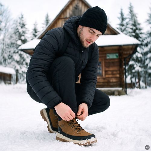Pánské sněhule KADVA CANTYO MID WP Brown/Black