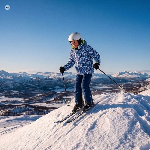 Dětský lyžařský komplet KADVA Skiki KDG WP 5K/3K tmavě modrý