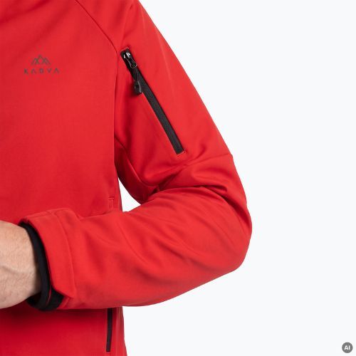 Pánská trekkingová mikina KADVA Arix WP 5K/3K softshell hybrid červená