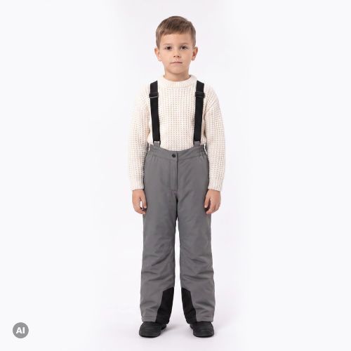 Dětské lyžařské kalhoty KADVA Moky JR WP 8K/5K stříbrné