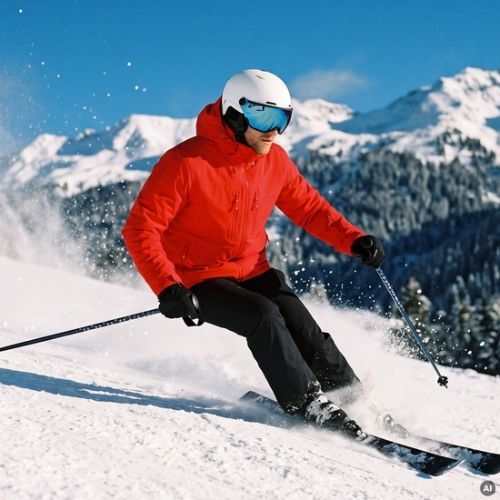 Pánská lyžařská bunda KADVA Edge X Jacket červená