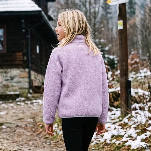 Dětská fleecová mikina KADVA RODIA JRG fialová