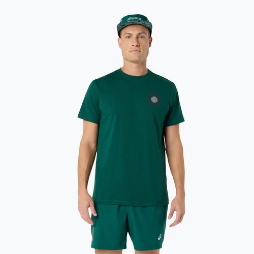 Pánské tenisové tričko ASICS Padel Court Graphic jewel green