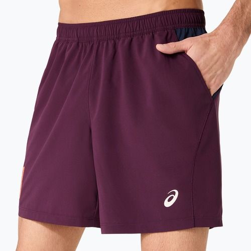 Pánské tenisové šortky ASICS Padel Court 7IN dark aubergine