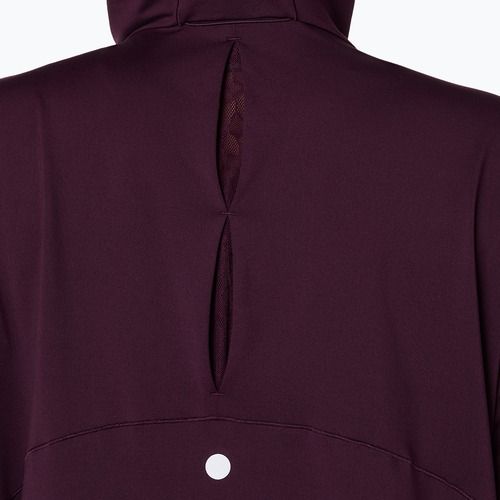 Dámská běžecká mikina ASICS Nagino Run Winter Hoodie dark aubergine
