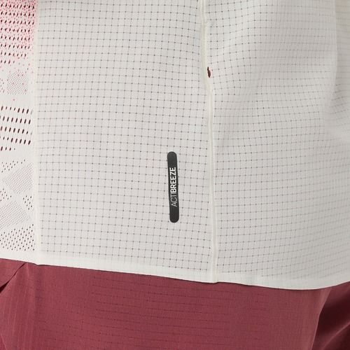 Dámské běžecké tričko ASICS Fujitrail Elite Graphic krémové